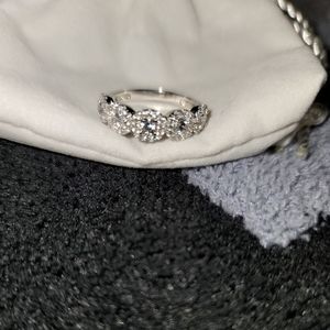 Diamonique Halo Ring